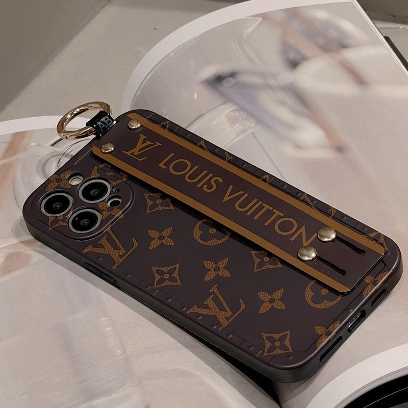 Luxury Brown Wristband iPhone Case