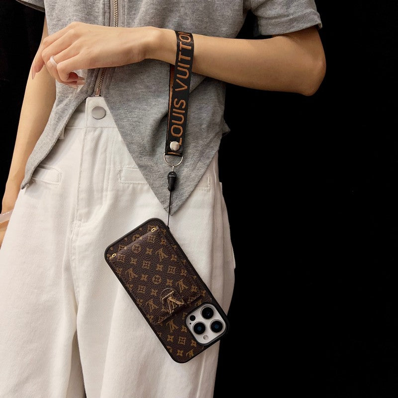 Luxury Classic Color Crossbody iPhone Case