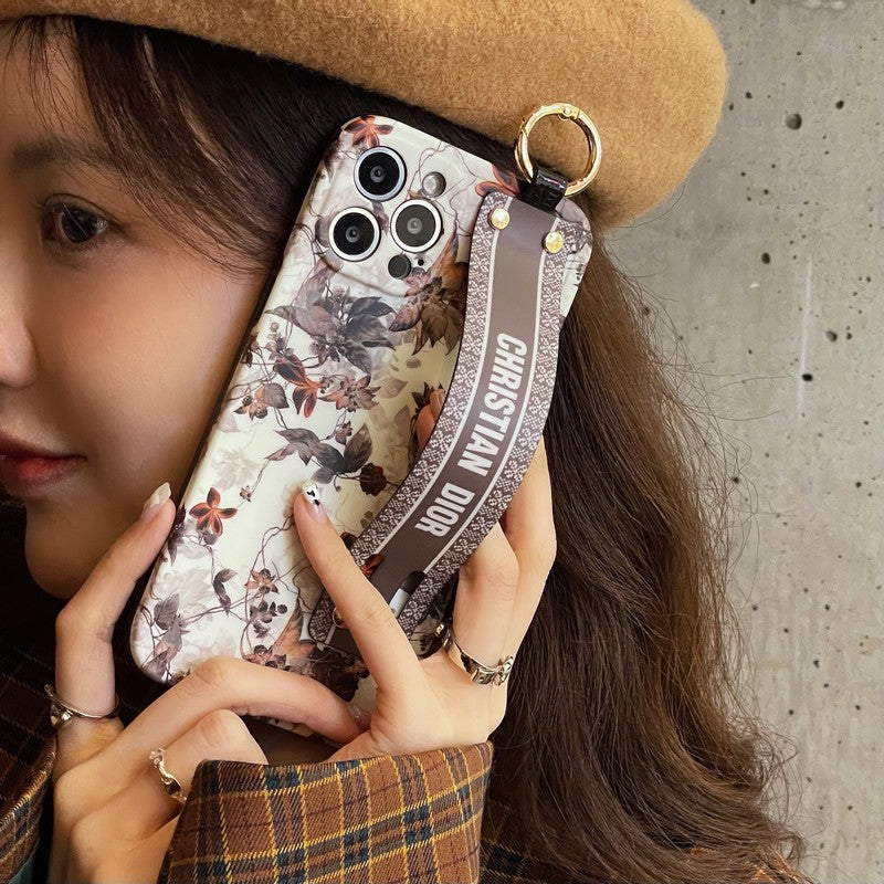 Fashion Maple Leaf Wristband iPhone Case