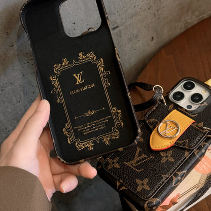 Luxury Card Holder Chain iPhone Case