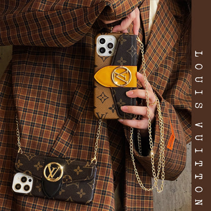 Luxury CrossBody Card Holder iPhone Case