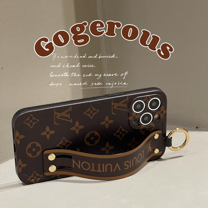 Luxury Brown Wristband iPhone Case