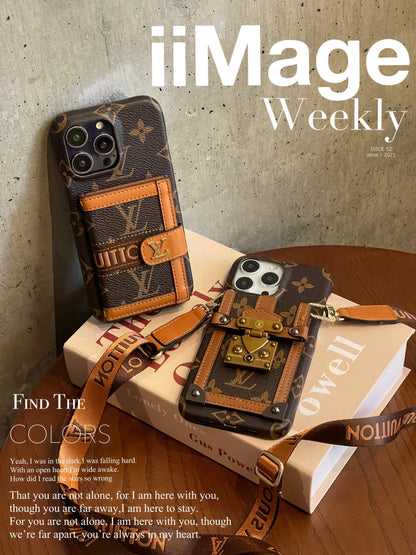 Luxury Card Holder Chain iPhone Case