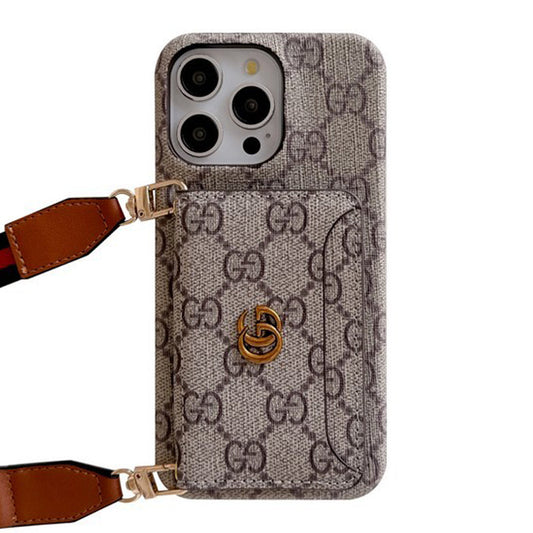 Premium Card Bag Crossbody Classic iPhone Case