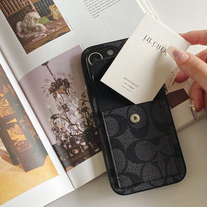 Classic iPhone Case With Wallet Black-HP240513