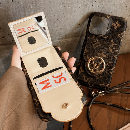 Luxury Card Holder Chain iPhone Case