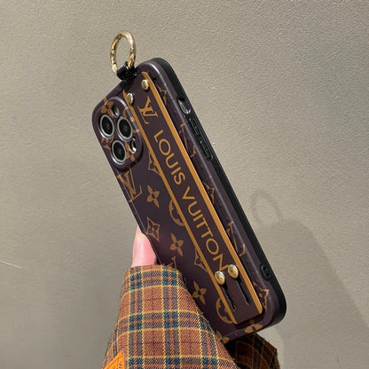 Luxury Brown Wristband iPhone Case