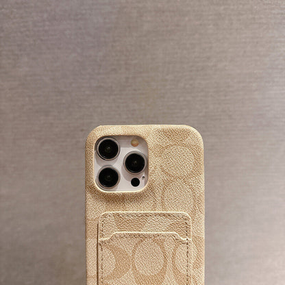 Classic Classic iPhone Case With Card Holder White -JQB240330