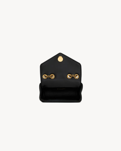 L-Y Leather Mini Chain Adjustable Handbag Wallet