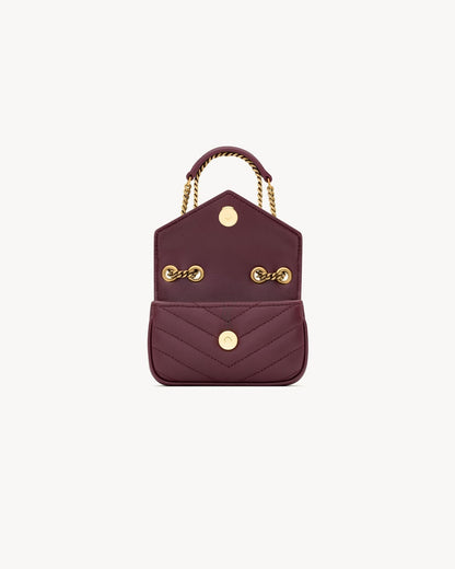 L-Y Leather Mini Chain Adjustable Handbag Wallet