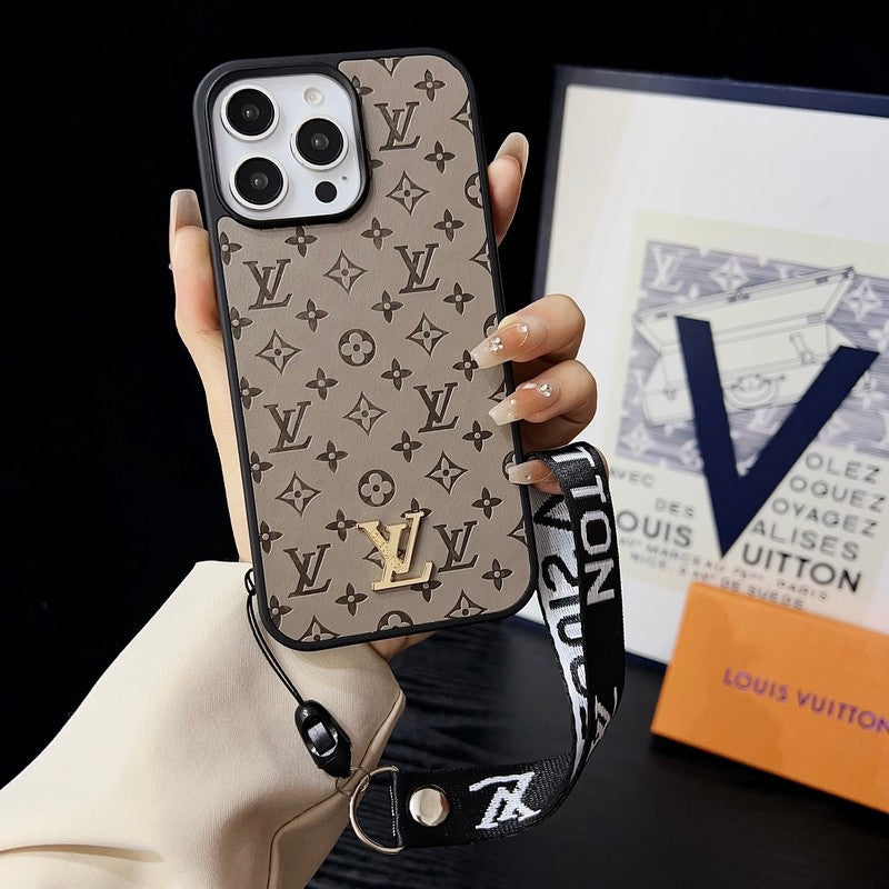 Luxury Brown Hand Chain iPhone Case