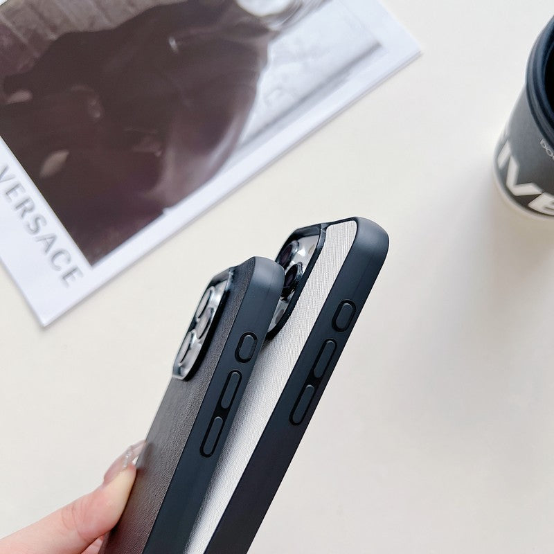 Luxury Crossbody Leather iPhone Case