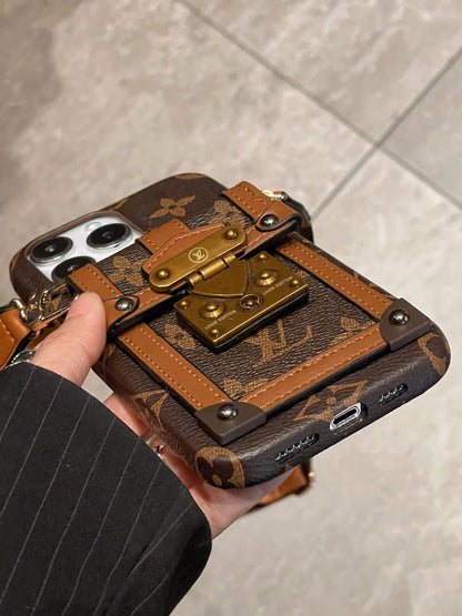 Luxury Card Holder Chain iPhone Case