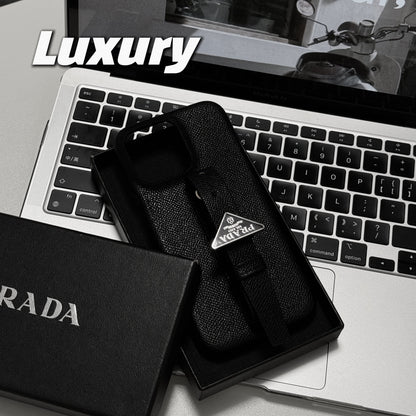 Luxury Leather Handle iPhone Case