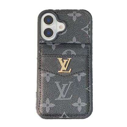 Luxury Card Bag Classic Color iPhone Case