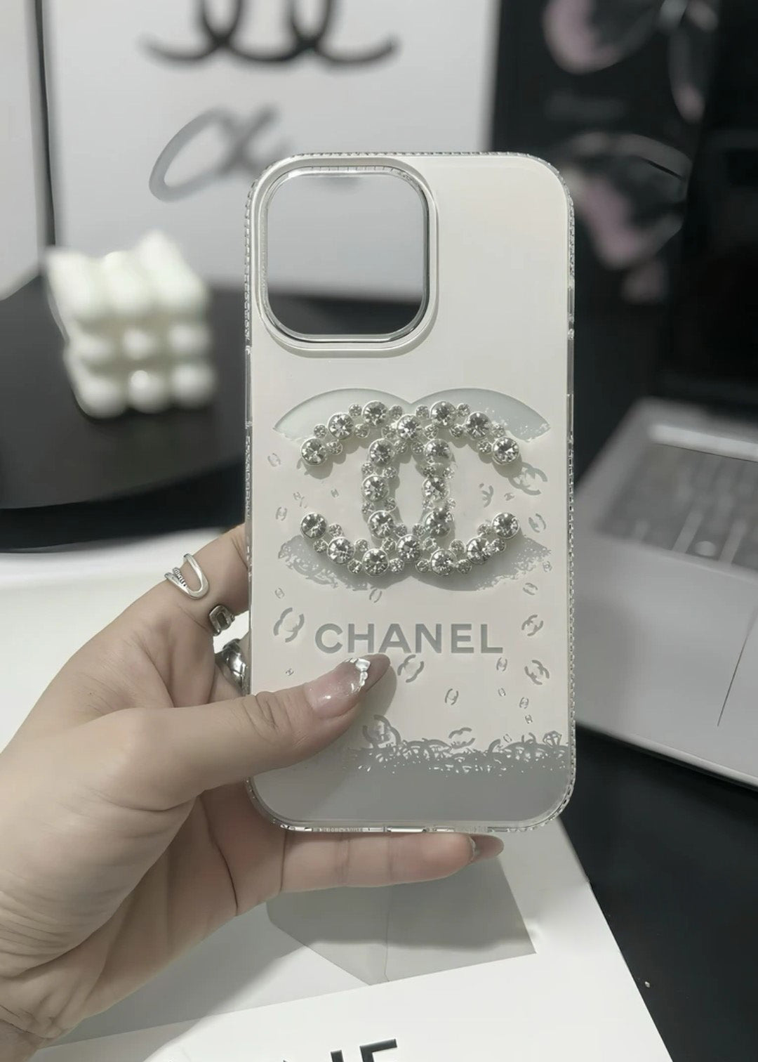 Elegant Luxury Crystal iPhone Case With Bracelet Strap