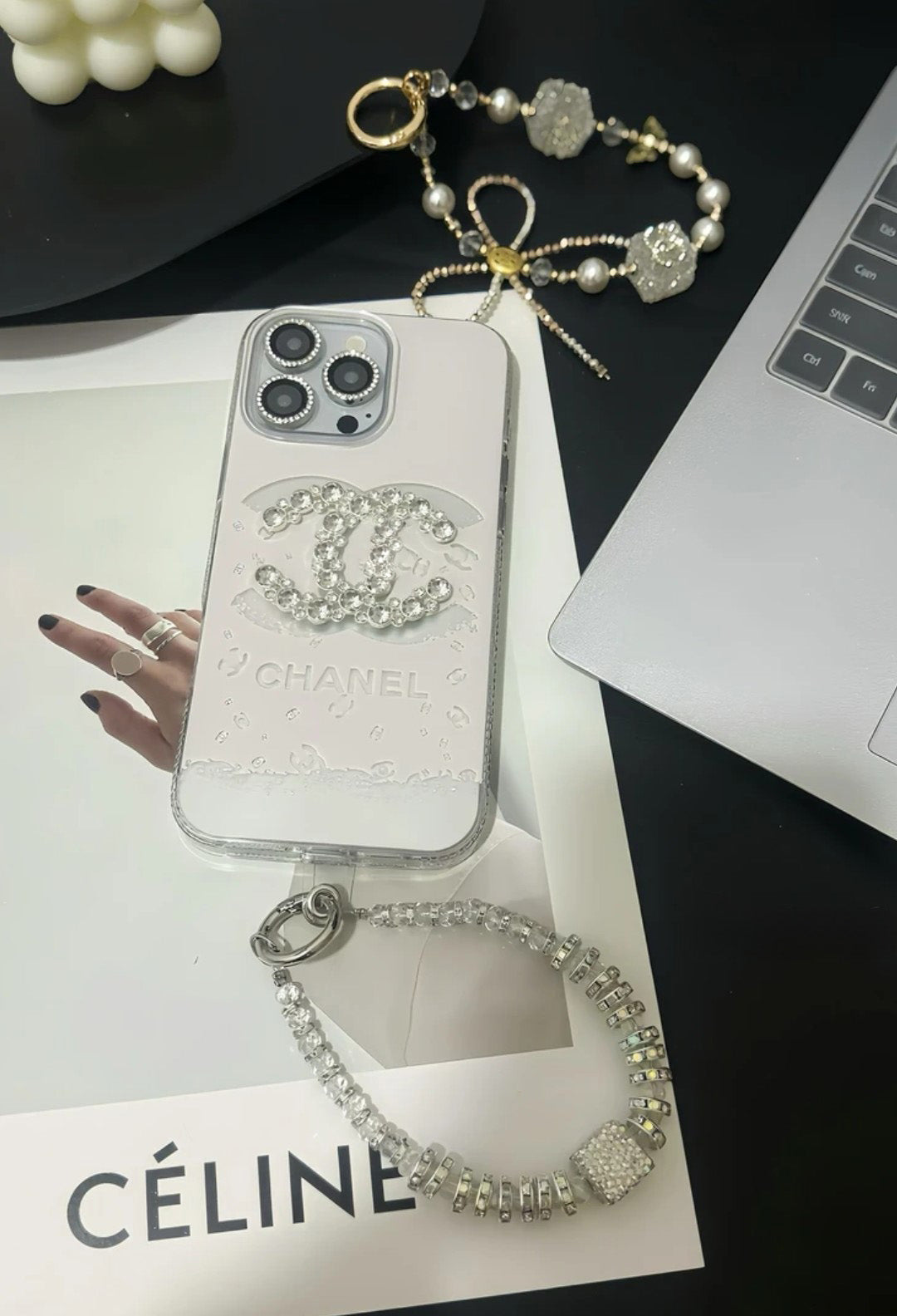 Elegant Luxury Crystal iPhone Case With Bracelet Strap