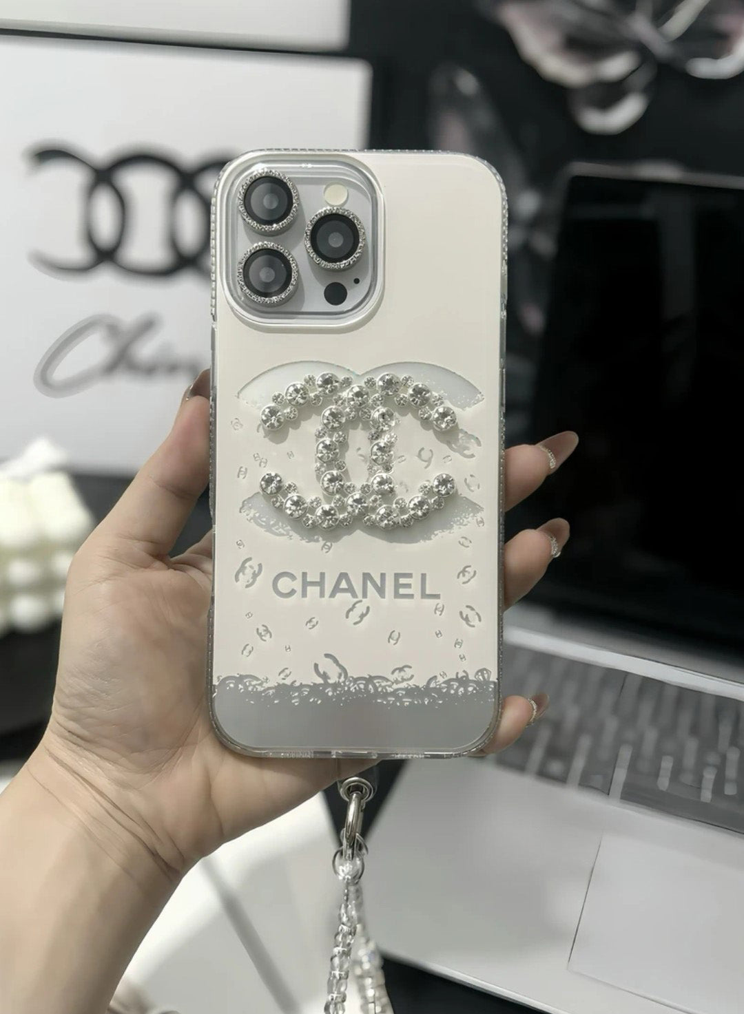 Elegant Luxury Crystal iPhone Case With Bracelet Strap