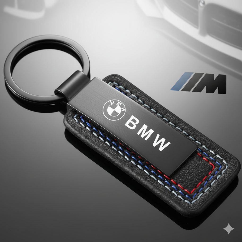 Premium Leather & Metal Keychain