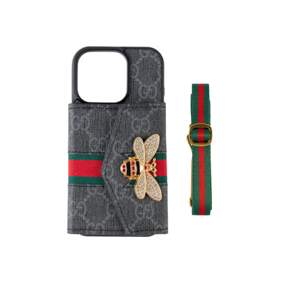 Premium Advanced Crossbody iPhone Case with Card Holder & Shoulder Strap