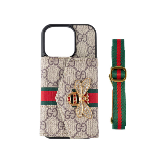 Premium Advanced Crossbody iPhone Case with Card Holder & Shoulder Strap