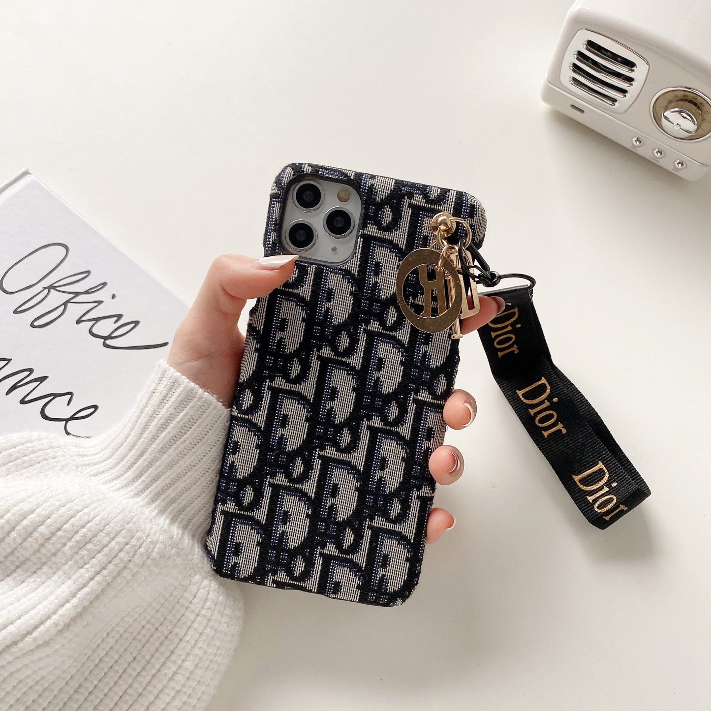 Fashion iPhone Case With Strap Black-GS240315