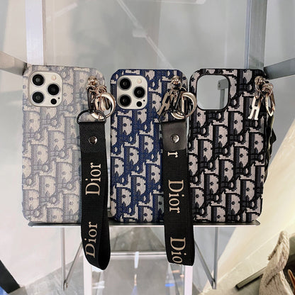 Fashion iPhone Case With Strap Black-GS240315