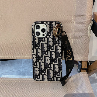 Fashion iPhone Case With Strap Black-GS240315