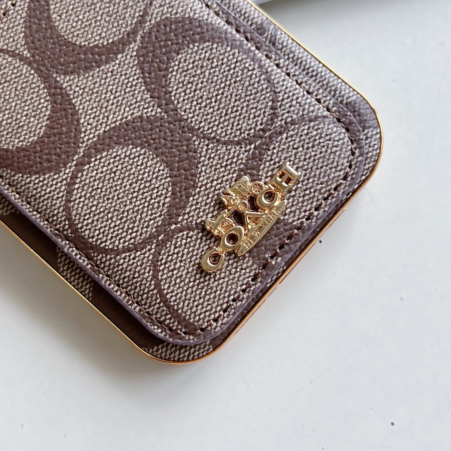 Classic iPhone Case With Card Holder Coffee -KB241651