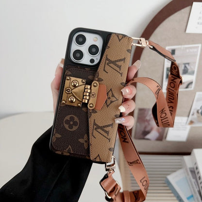 Luxury Card Holder Chain iPhone Case