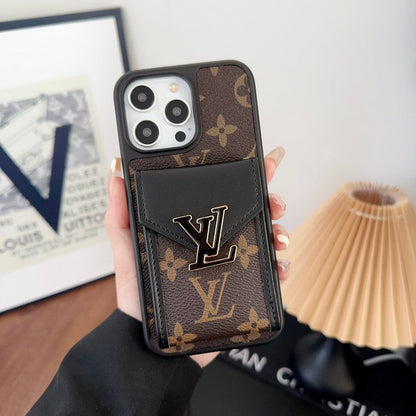 Luxury Card Bag Five Color Chain iPhone Case