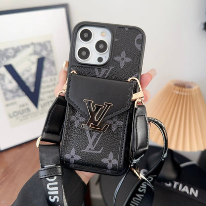 Luxury Card Bag Five Color Chain iPhone Case