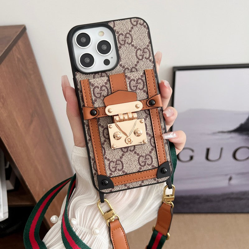 Premium Card Bag Chain Classic iPhone Case