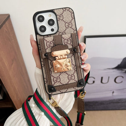 Premium Card Bag Chain Classic iPhone Case