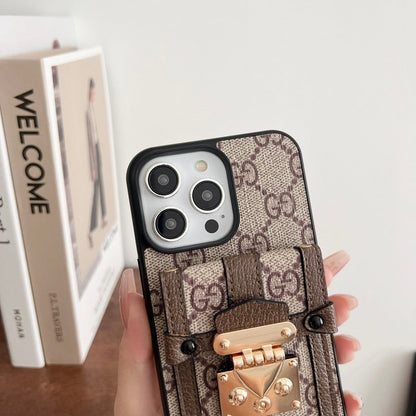 Premium Card Bag Chain Classic iPhone Case