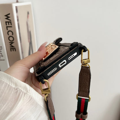 Premium Card Bag Chain Classic iPhone Case