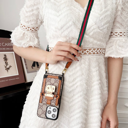 Premium Card Bag Chain Classic iPhone Case