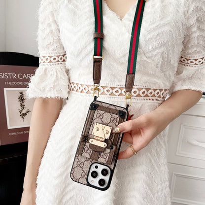 Premium Card Bag Chain Classic iPhone Case