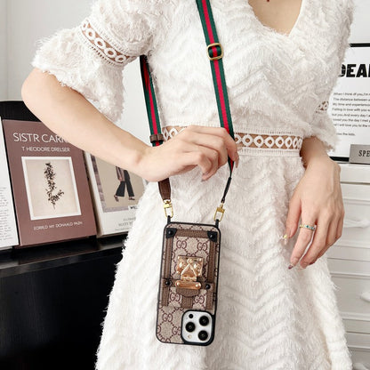 Premium Card Bag Chain Classic iPhone Case
