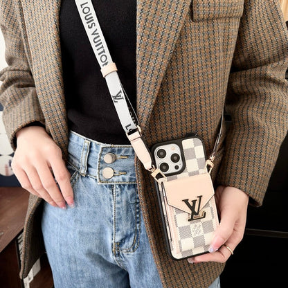 Luxury Card Bag Five Color Chain iPhone Case