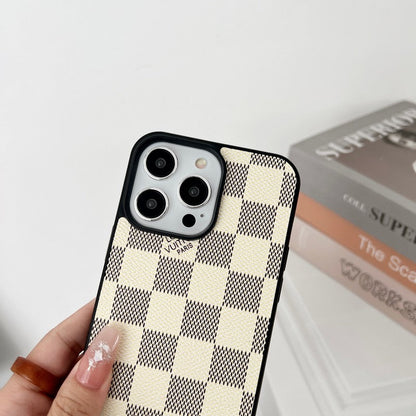 Luxury Black & White Crossbody iPhone Case