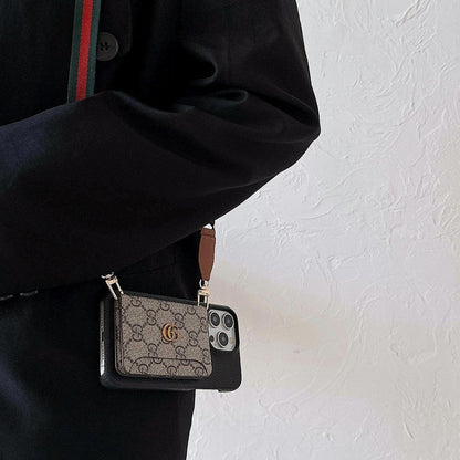 Premium Card Bag Crossbody Classic iPhone Case