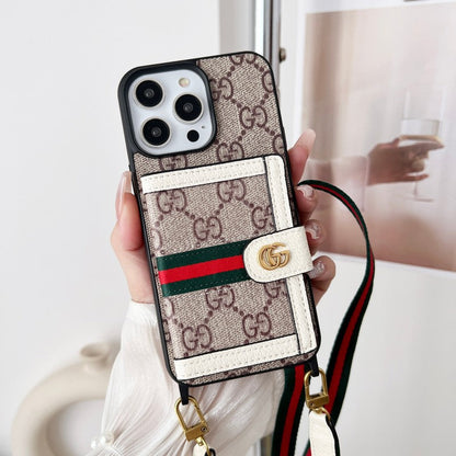 Premium Card Bag Chain Classic iPhone Case