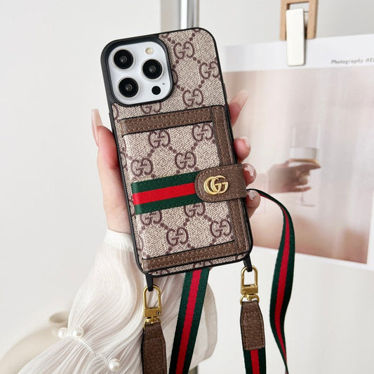 Premium Card Bag Chain Classic iPhone Case