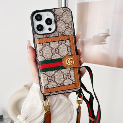 Premium Card Bag Chain Classic iPhone Case