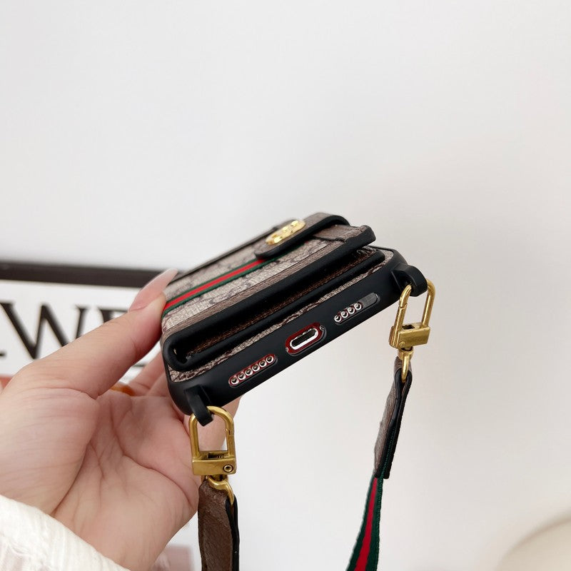 Premium Card Bag Chain Classic iPhone Case