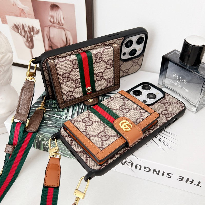 Premium Card Bag Chain Classic iPhone Case