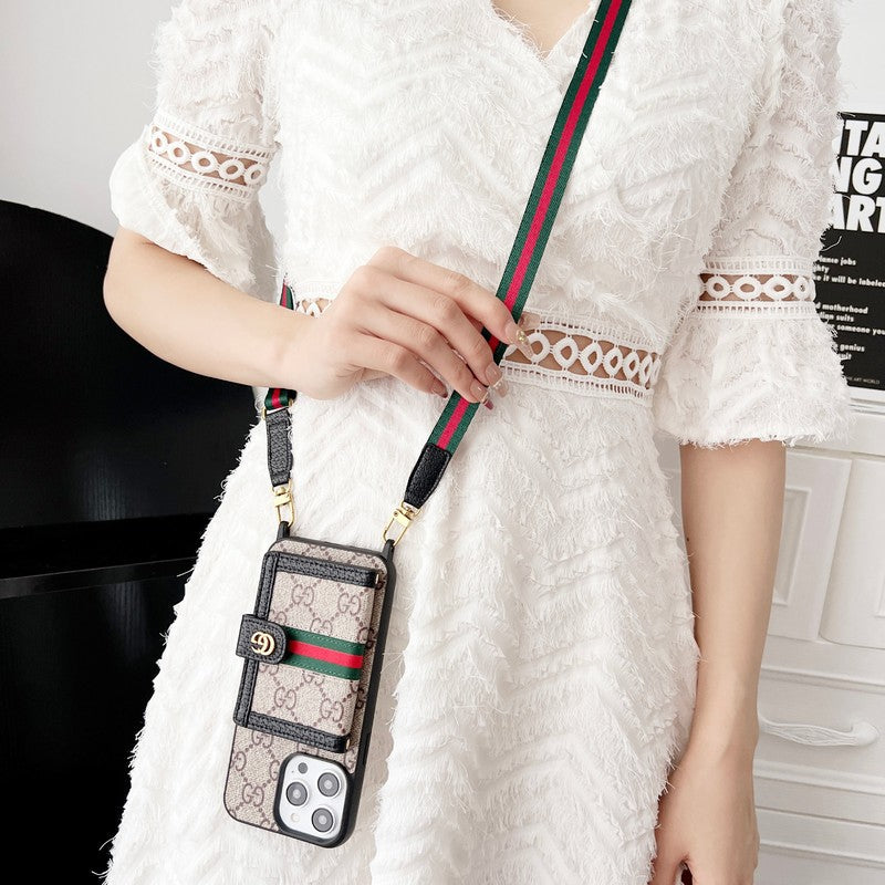 Premium Card Bag Chain Classic iPhone Case