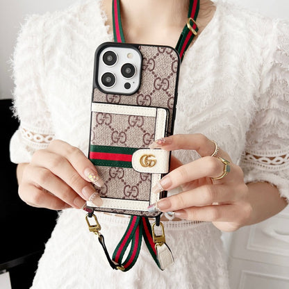 Premium Card Bag Chain Classic iPhone Case
