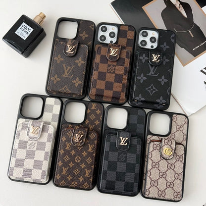 Luxury Black & White Card Bag iPhone Case